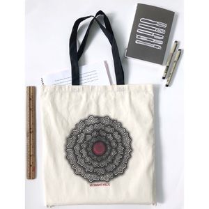 Original Artwork Mandala Flower Tote Bag